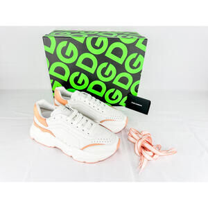 Dolce & Gabbana Daymaster Sneakers White & Peach Leather – EU 40 (US 9) – New